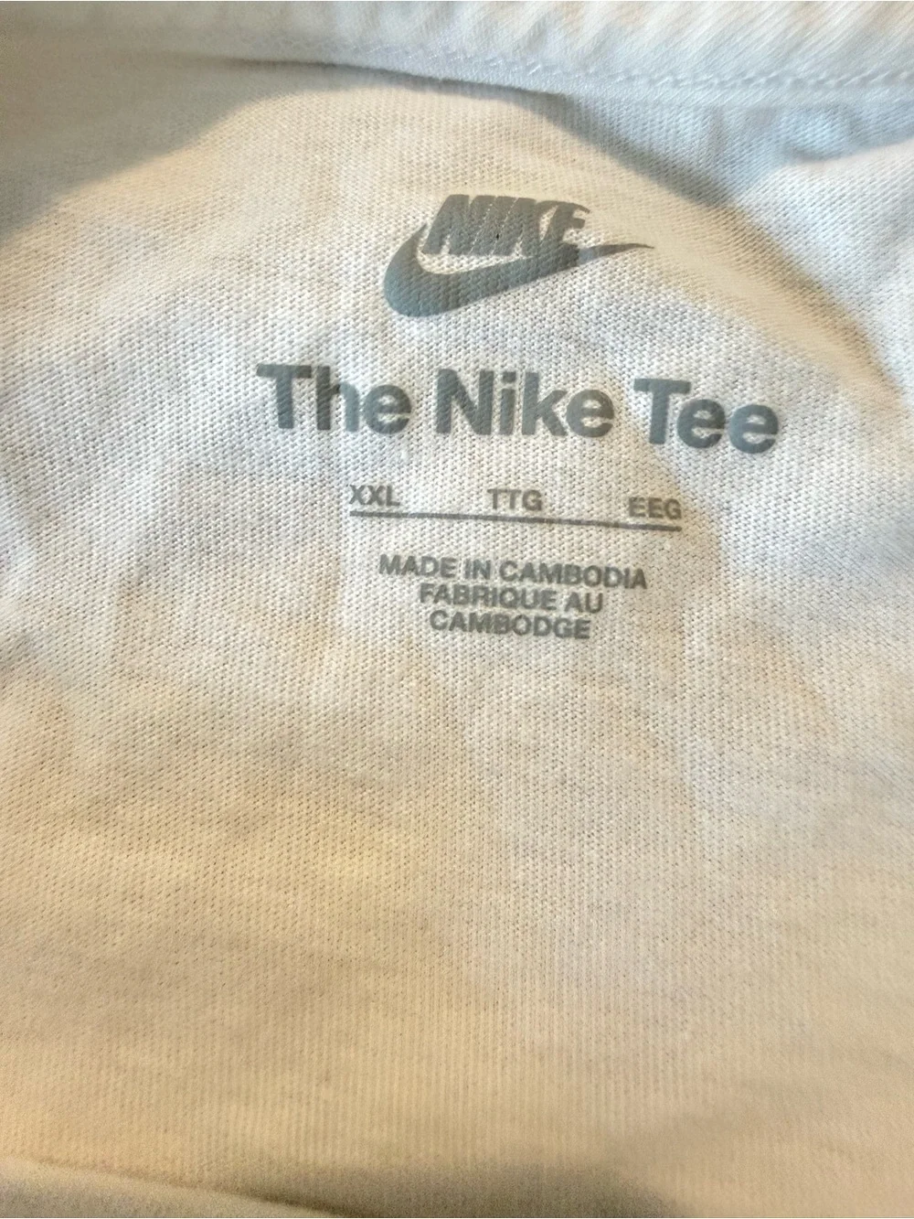 Nike Men's White Graphic Logo T-Shirt Size XXL